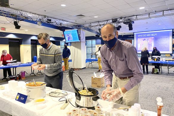 Jonathan Summers and Justin Matus were two of the chefs at Taste of Wilkes '21