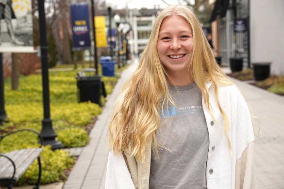 Senior Hannah Hart '23 is both an environmental engineer and an artist at Wilkes.