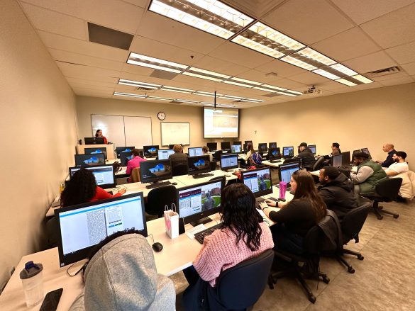 There was a full house for the fourth annual Douglass Day Transcribe-a-thon.