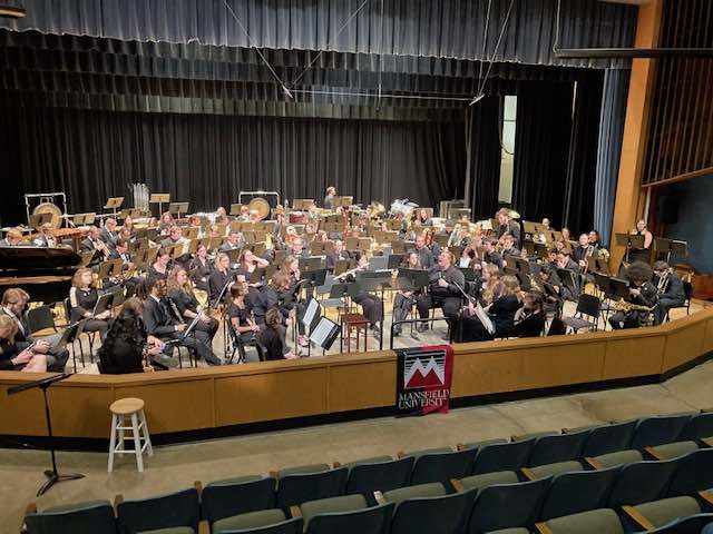 photo of the intercollegiate band ensemble at Mansfield