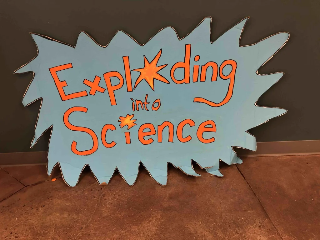 sign reading exploding into science