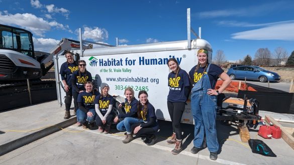 Wilkes University students participating in an alternative spring break service trip.