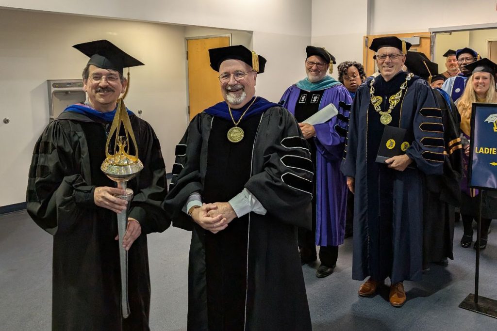 Faculty, staff and administration gather for summer commencement