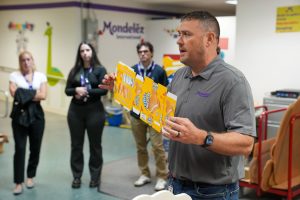 Students learn about packaging at Mondelez International