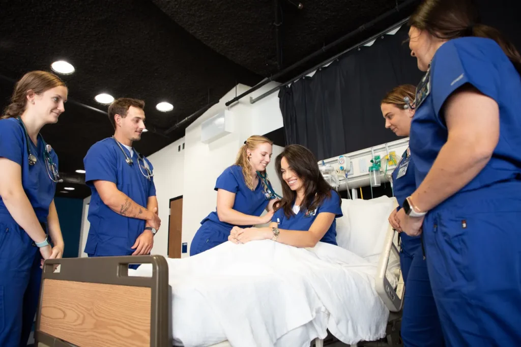Wilkes University nursing students